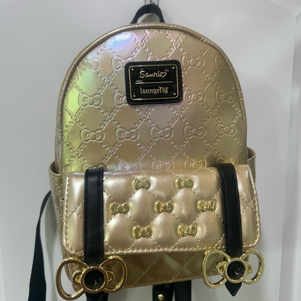 Loungefly Gold Mini Backpack - image 1